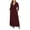 01Wine Red, variant on Women Plus Size V Neck Short Sleeve Casual Evening Dress, Comfortable Elegant Party Maxi Dress