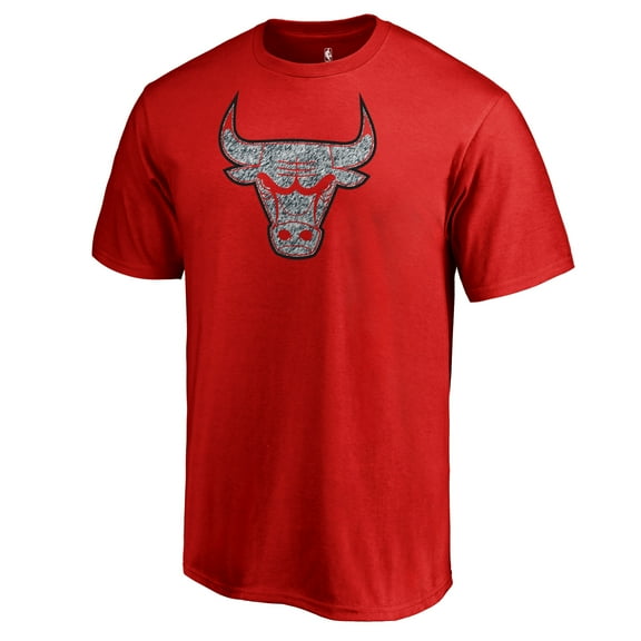 Men's Red Chicago Bulls Static Logo T-Shirt