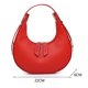 thumbnail image 3 of Bolsa de cuero de moda para mujer de hombro Hobos de media luna sólida (Rojo) Ehuebsd Para Estrenar, 3 of 9