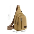 thumbnail image 3 of Messenger bag for Men,Small Sling Crossbody Backpack Shoulder Bag for Men Women,Canvas Strap Backpack Sling Bag, 3 of 8
