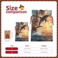thumbnail image 3 of Naloa Sailing Dancing Dolphin Drawstring Christmas Bags, 3D Xmas Gift Bags, Christmas Wrapping Bags, Xmas Goodie Bags, Treat Pouch Bags, Party Favor Bags-Medium, 3 of 9
