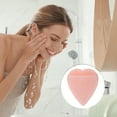 thumbnail image 5 of Unique Bargains 1 Pc Reusable Sponge Face Scrubber Heart Style for Removing Makeup 3.15"x2.76" Pink, 5 of 6