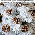 thumbnail image 6 of Dalrosia Pinecones Natural Christmas Pine Cones for Christmas Tree with Wired Pick Pine Cones Decorations Home Holiday Party DIY Craft Pinecones Rustic Pine Cones, 6 of 8