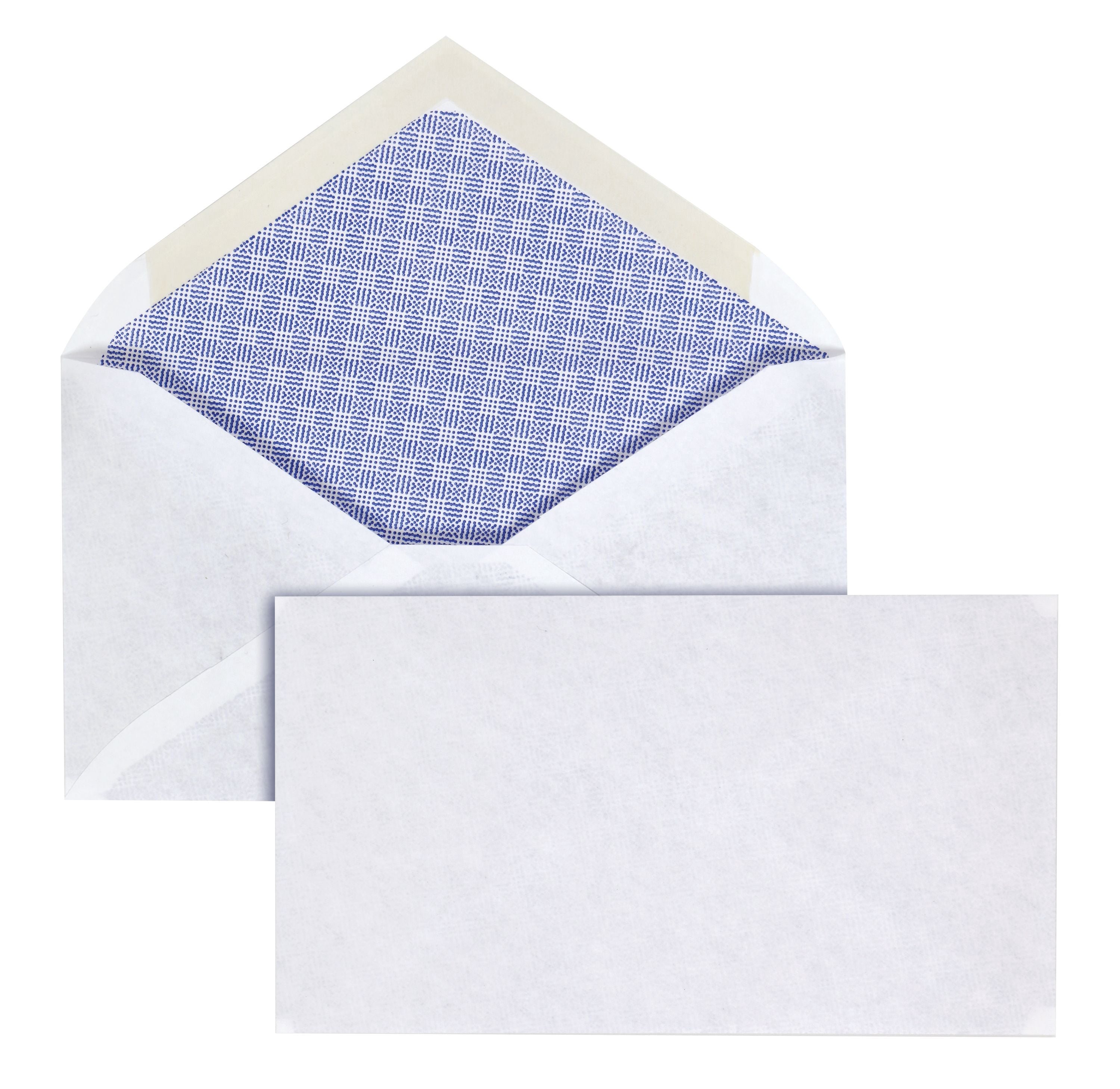 Pen+Gear Envelopes Size #6-3/4 (3-5/8" x 6-1/2"), 20 lb., White, Security, Gummed, 100-Count