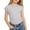 Grey, variant on Girls Summer Short Sleeve Blouse Casual Tunic Top With Crew Neck Pullover Shirt For Outdoor Play Dance