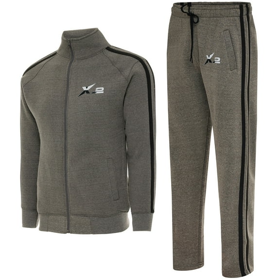 Notus Men’s Tracksuits Sweatsuits for Men Track Suits Set 2 Piece Fleece Athletic Jogging Sweatpants Sweat Suits 2 Piece Outfits Jogger Set sweatsuits 2-piece set Gray L