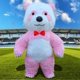 thumbnail image 5 of Disfraz inflable de oso polar rosa de peluche, disfraz de cosplay para fiesta de carnaval, Halloween y Navidad, mascota panda gigante, accesorios divertidos, 5 of 5
