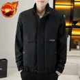 thumbnail image 3 of Chaquetas acolchadas para hombre, color caqui y terciopelo, abrigo acolchado para hombre, parkas de invierno 2024, ropa de abrigo moderna vintage de alta calidad, novedad y, 3 of 5