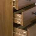 thumbnail image 5 of Kingfisher Lane Modern 3 Drawer Solid Wood Nightstand in Caramel, 5 of 13