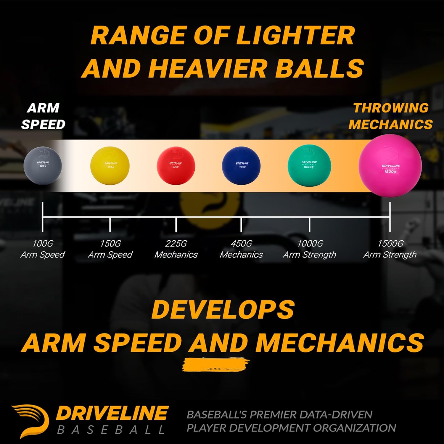 Driveline Baseball PlyoCare® Balls - Weighted Training Balls