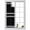 Black, variant on Black Striped Window Privacy Film, Farmhouse Black White Stripes Static Cling UV Sun Blocking Heat Control Window Tint Day and Night, Non-Adhesive Reusable One Way Windows Privacy Cover 17.7''x78.7''