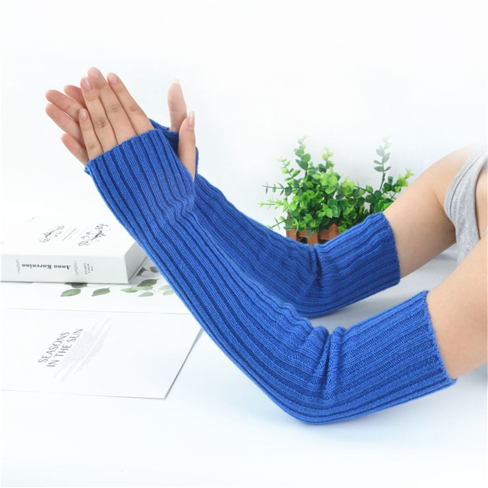 Arm Warmers Women Punk Gothic Goth Clothes Knitted Arm Sleeve Fine