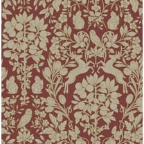 Brewster Home Fashions Brewster Richmond Maroon Floral Wallpaper