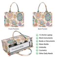 thumbnail image 2 of Large Capacity Tote Bag,Pioneer Flower Floral Print Pattern Handbag Fashion Luxury Tote Bag,15.7"x13"x 5.1" Inches,Laptop Compatible, 2 of 6