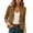 Khaki, variant on CHUMUD Women's Short Suit Jacket Two Button Lapel Blazer Casual Business Jacket Slim Fit Formal Office Wear, S-2XL