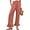 Watermelon Red, variant on Wide Leg Linen Pants for Women Ruffle Pants Women High Waisted Ruffle Hem Palazzo Pants Boho Casual Loose Flowy Pant Trousers