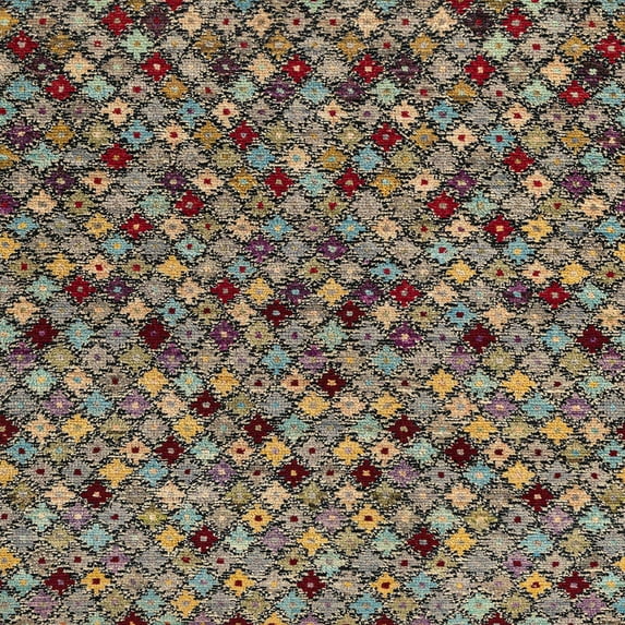 Ahgly Company Indoor Square Abstract Bakers Brown Abstract Area Rugs, 6' Square