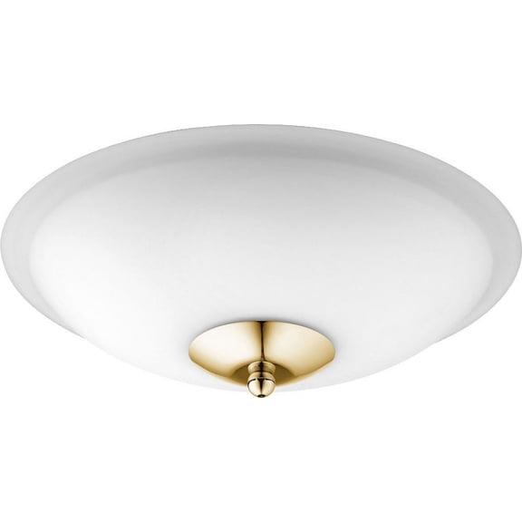 2 - Light Aged Brass Brass - LED Glass