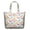 Floral, variant on Farmhouse Cow Travel Tote, Black and White Cow Pattern Weekender Duffel, Cute Cow Lovers Print Multipurpose Carry-on Bag