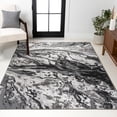 thumbnail image 5 of JONATHAN Y SILK ORCHID 4 x 6 Area Rug, Swirl Marbled Abstract - Black/Ivory, SOR203E-4, 5 of 9