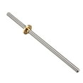 thumbnail image 4 of 200mm T8 Pitch 2mm 4mm Stainless Steel Screw Rod with Copper Nut (Acme Thread) for 3D Printer Z Axis, 4 of 5