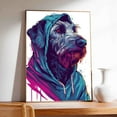 thumbnail image 4 of Hudo Wall Art - Funny Dog Canvas Poster for Kids' Room - Irish Wolfhound Dog colorful art print, Canvas Painting Puppy Artwork, Watercolor Artwork Print For Bedroom, 4 of 5