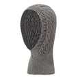 thumbnail image 1 of Gorro de invierno unisex de hilo y terciopelo con cuello resistente al viento, de punto, de color liso, para mujer, 1 of 1