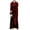 Claret, variant on Lovskoo Flannel Bathrobe for Women Winter Warm Nightgown Home Color Long Dress Extended Hooded Dress Loungewear Gray