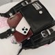 thumbnail image 4 of Bolso Hombro Punk Piel Sintética para Mujer Y2K Mano Con Hobo Viajes, 4 of 8