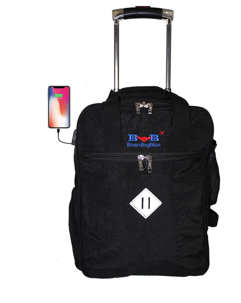 17" Rolling Personal Item Under Seat Duffel for Airlines of Spirit