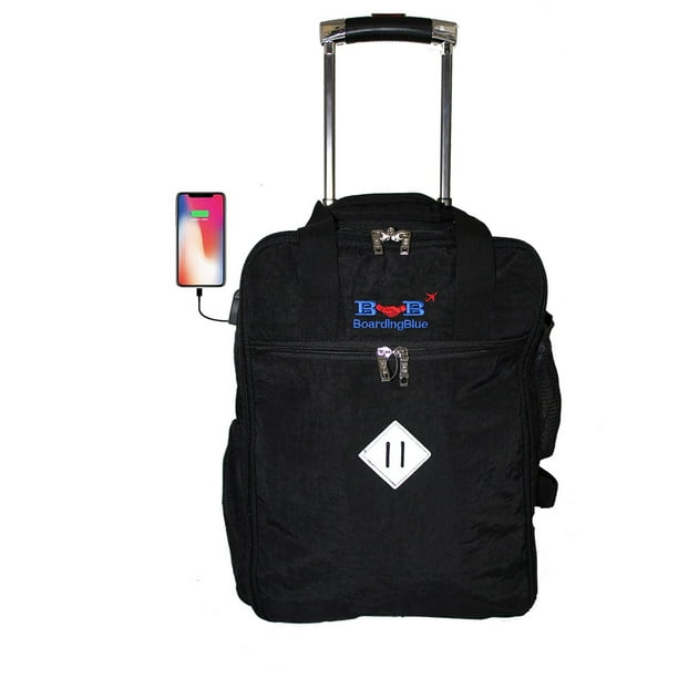 17" Rolling Personal Item Under Seat Duffel for Airlines of Spirit