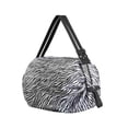 thumbnail image 1 of Billuyoard Bolsas de almacenamiento plegables para viaje, bolsa de compras ligera inteligente para viaje, bolso de playa Almacenamiento y organización del hogar estampado de cebra, 1 of 6
