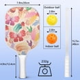 thumbnail image 3 of Pickleball Paddles Set Of 2, Fiberglass Surface, Butterfly, Spring Print, 4 Balls & Bag, 3 of 4