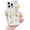 White Flower, variant on Compatible with iPhone 17 Pro Max Case Cute Pressed Dried Real Flowers Design Women Girly Shockproof Gliter Bling Floral Clear Phone Cover for iPhone 17 Pro Max (Purple Flower)