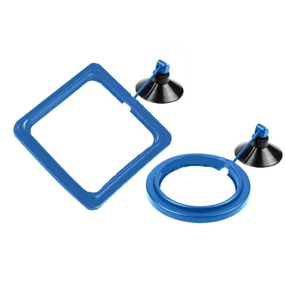 Kiplyki 2PCS Feeding Ring Aquarium Fish Tank Station Floating Food Tary Feeder Square/Circle