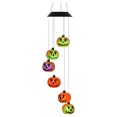 thumbnail image 1 of Campanas Viento Ligeras Halloween Con Campana Calabaza Luces Solares para Exteriores Impermeables, 1 of 9