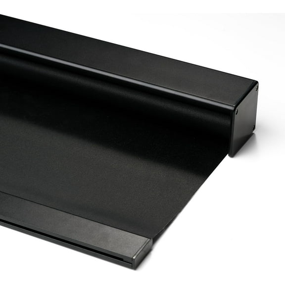 EnjinZZ Blackout Cordless Roller Shades, Window Blind with Thermal Insulated, UV Protection Fabric, Free-Stop System Roller Blind for Home, Office, Black, 73" W x 52" H