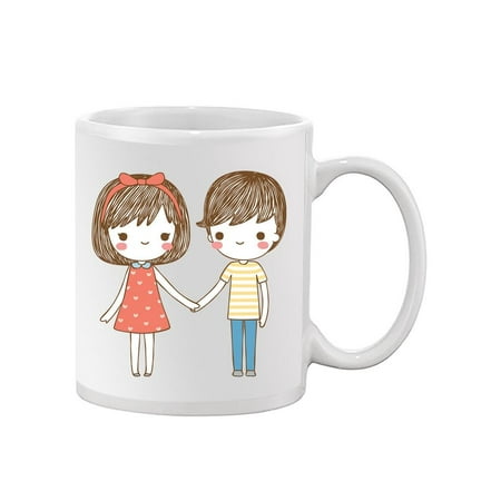 

Cute Couple Holding Hands Mug -Image by Shutterstock