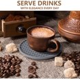thumbnail image 3 of 2PCS Coasters for Drinks, Silicone Coasters Tabletop Protection for Any Table Type, Wood, Granite, Stone Tables, Dishwasher Safe, Coasters for Drinks Fits Any Size of Drinking Glasses, 3 of 8