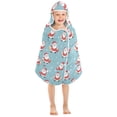 thumbnail image 7 of Toddler Hooded Beach Towel 24x50 Kids Bath Towels Soft Quick Dry for Swim Pool Boys Girls Santa Claus and Snow, 7 of 7