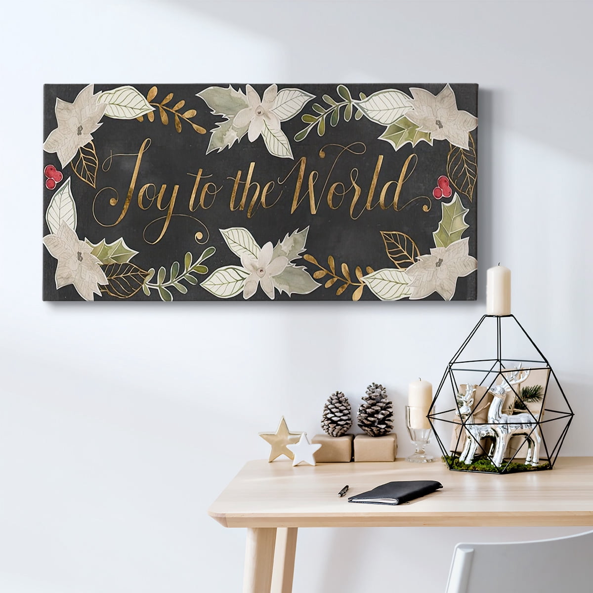Gilded Christmas Collection D- Gallery Wrapped Canvas