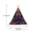 thumbnail image 3 of Haiem Dreamy Jester Under Stars Pattern Santa Hat Confortable Velvet Christmas Hat for Christmas Party Favors Fit for Adults and Kids, 3 of 6