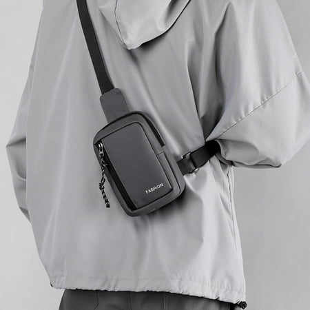 

kkbbma Clearance Bolso bandolera para hombre bolso de hombro para hombre bolso informal de nailon para viajes al aire libre bandolera de gran capacidad multifuncional para la calle para hombre