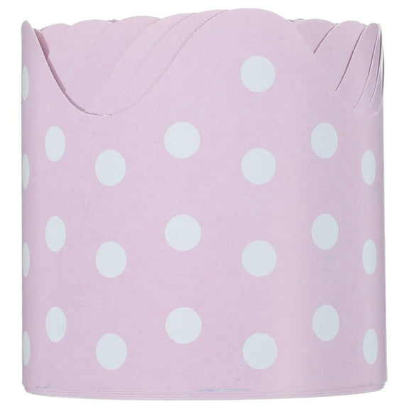 WEUVEB Pink Bulletin Board Border Stickers with White Dots, Removable Paper Roll for Back to School Decoration