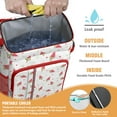 thumbnail image 2 of Watermelon Print Insulated Cooler Backpack 20L - Leakproof Soft Cooler Bag for Beach, Camping & Picnic - Holds 26 Cans, Long-Lasting Insulation for Summer Parties, 2 of 6