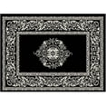 thumbnail image 1 of Great American Distributors IOT.04.BKCR.5X8 5 x 8 ft. Impressions Greek Key Transitional Rug, Black & Cream, 1 of 1