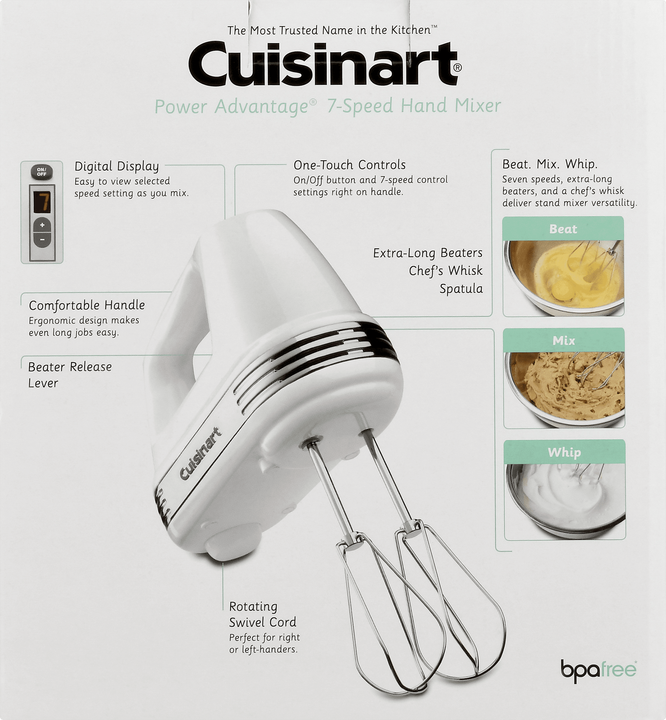 Cuisinart Hm 70 Charcoal 220 W Power Advantage 7 Speed Hand Mixer