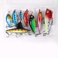 thumbnail image 1 of Mosiee 8Pcs Fishing Hard Bait Kit Minnow Popper Sinking Lures For Freshwater/Saltwater, 1 of 9