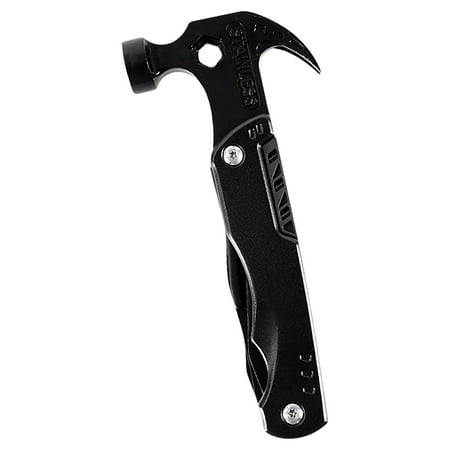 

TFDZ Multifunctional Claw Hammer Pliers Home DIY Combination Tool Outdoor Camping Portable Mini Folding Multi-purpose Hammer Tool Office Home Improvement Black