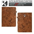 thumbnail image 3 of Case for Galaxy Tab A 10.5 2018 T590 T595, PU Leather Flip Case with Credit Card Slot Auto Sleep/Wake Kickstand Shockproof Full Body Ptotective for Galaxy Tab A 10.5-Inch Tablet, Brown, 3 of 10
